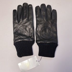 Vivienne Westwood Vintage Man Gloves black Italian Nappa Large